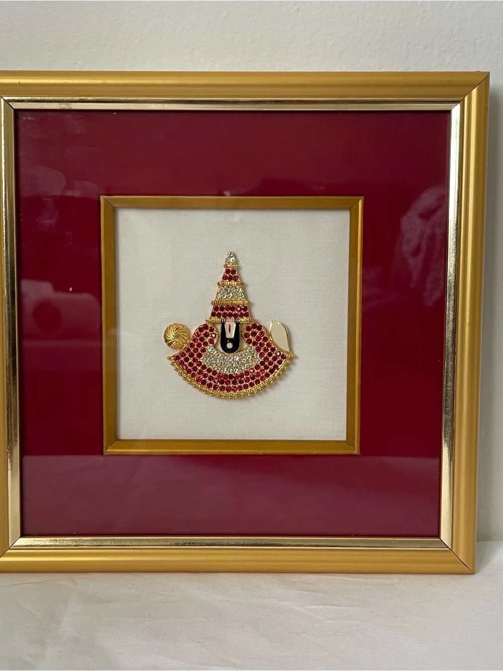 Tirupati Balaji Lord Venkateswara Frame Approximately 8 x 8